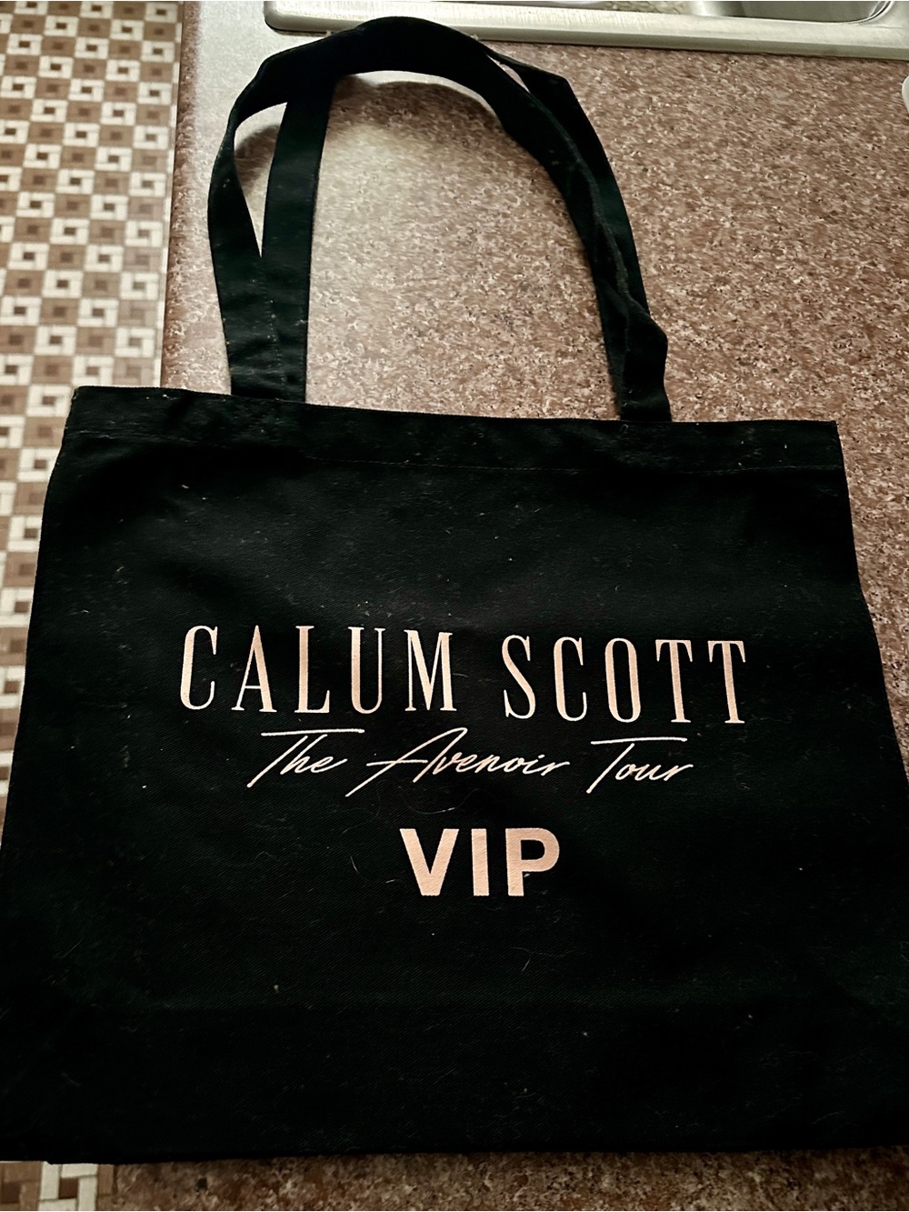 Calum Scott Black VIP Tote Bag - The Avenoir Tour